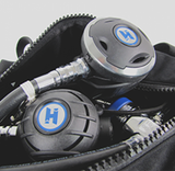 Halcyon Single Tank Long Hose Regulator Set H75 Halo/Aura